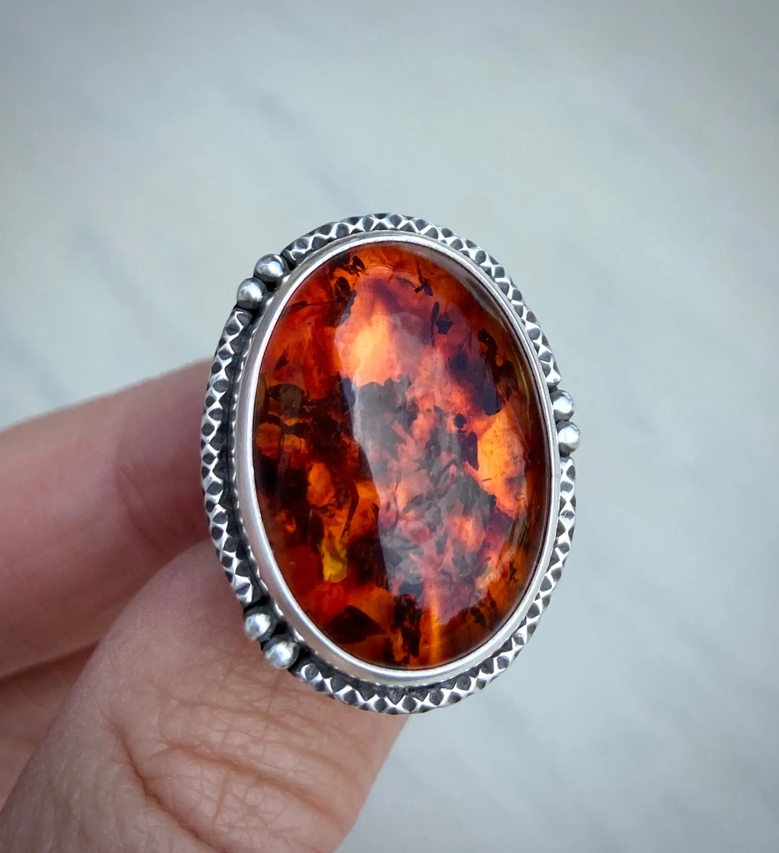Baltic Amber Ring