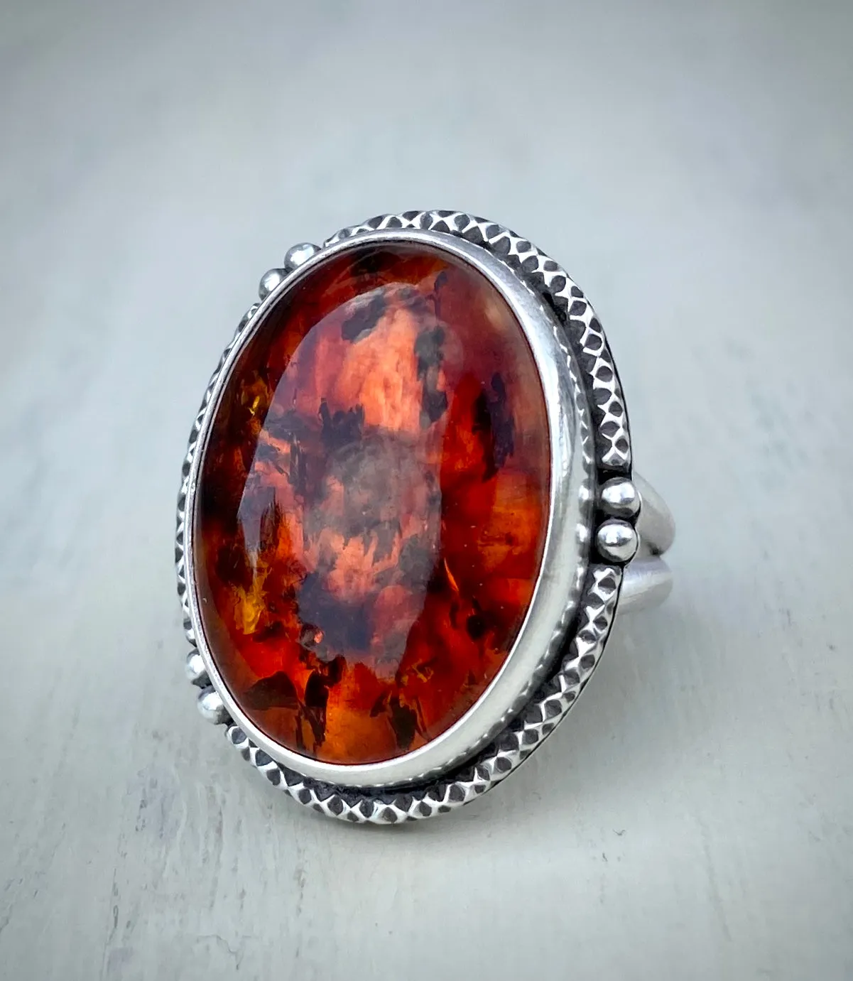 Baltic Amber Ring