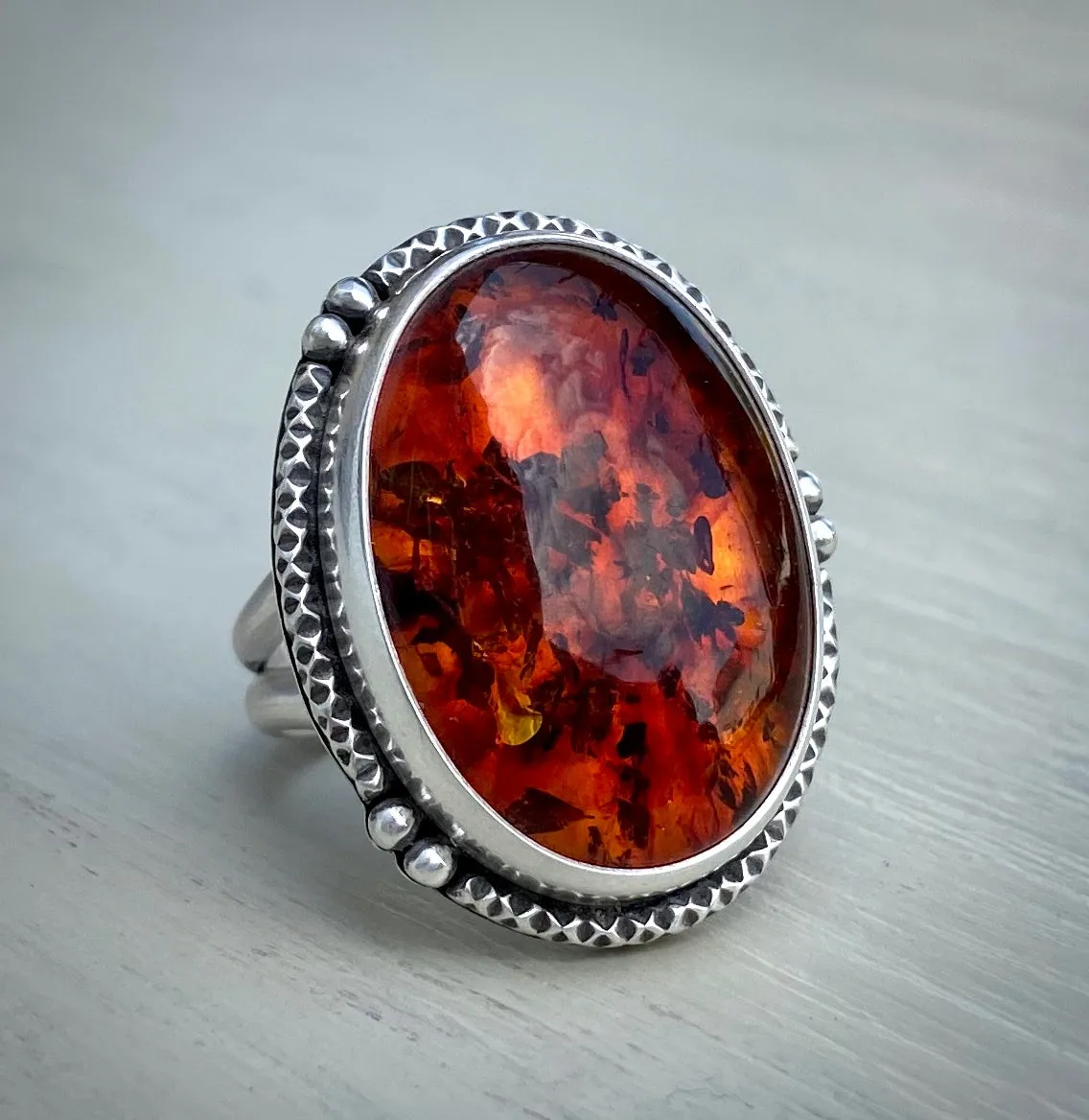 Baltic Amber Ring