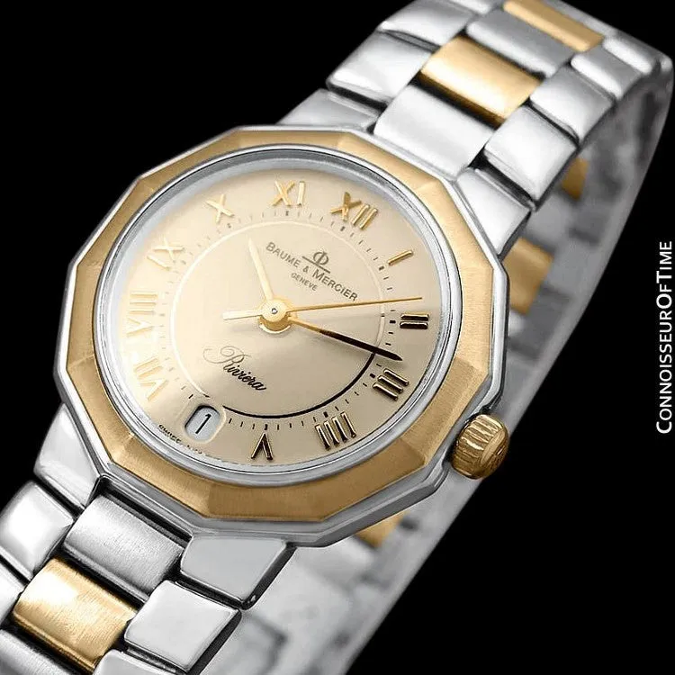 Baume & Mercier Ladies Riviera Two-Tone Watch - Stainless Steel & 18K Solid Gold