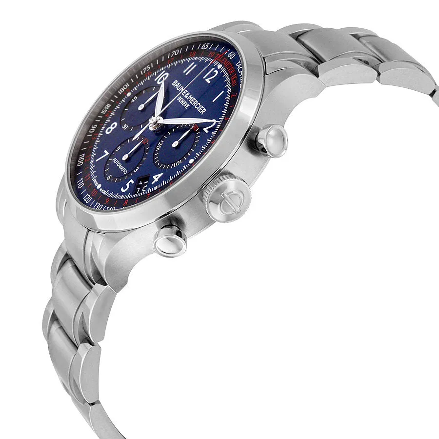 Baume and Mercier Blue Dial Chronograph Men's Watch 10066