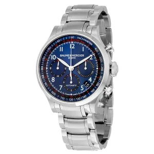 Baume and Mercier Blue Dial Chronograph Men's Watch 10066