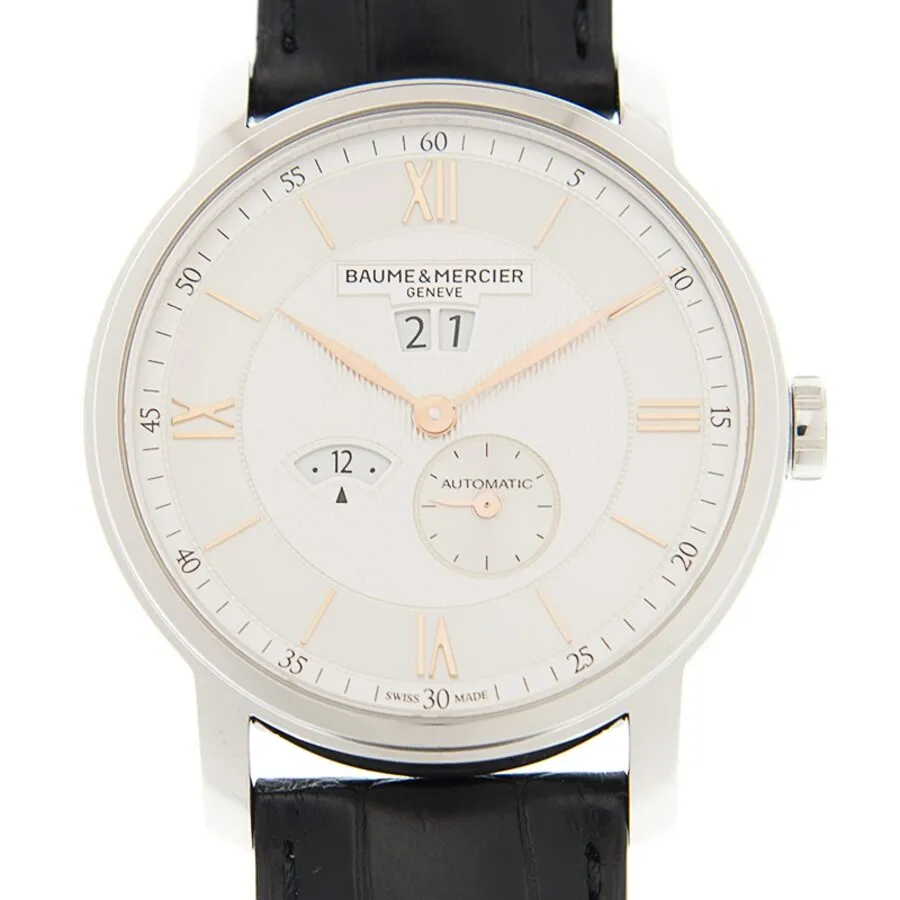 Baume et Mercier Classima Chronograph Automatic White Dial Watch M0A10038