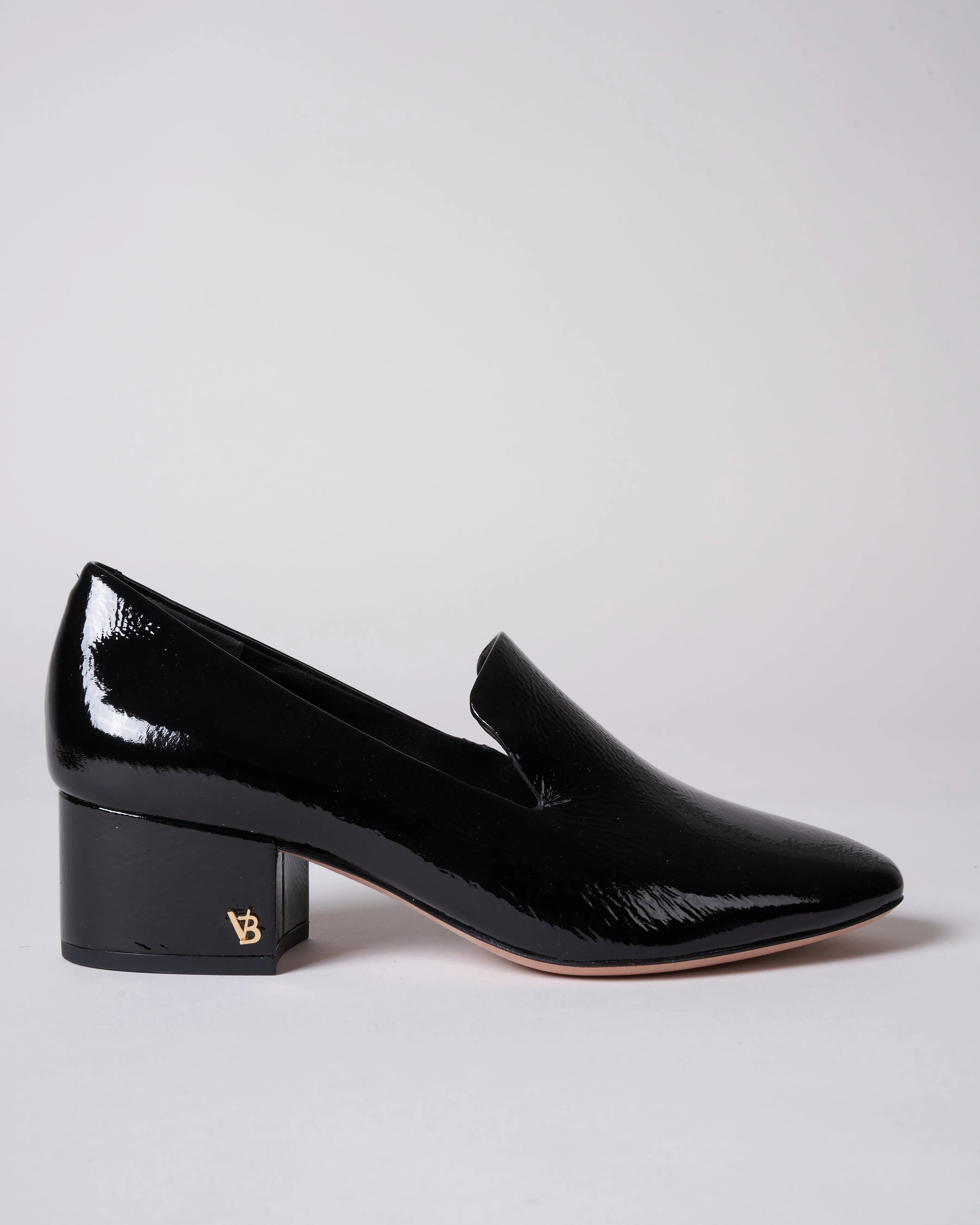 baylie heeled loafer - black