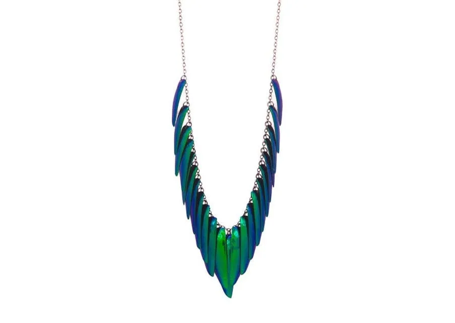 Beetle Wing Necklace