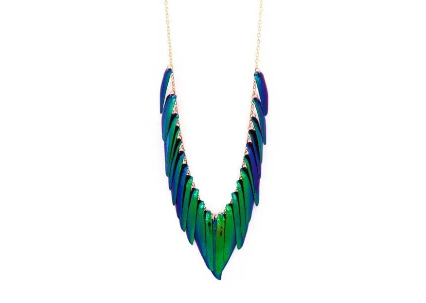 Beetle Wing Necklace