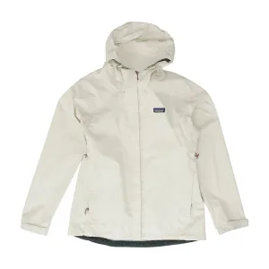 Beige Solid Rain Jacket
