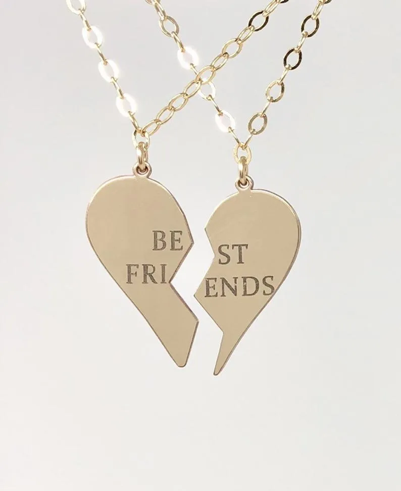 BEST FRIENDS Heart Necklace