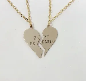 BEST FRIENDS Heart Necklace
