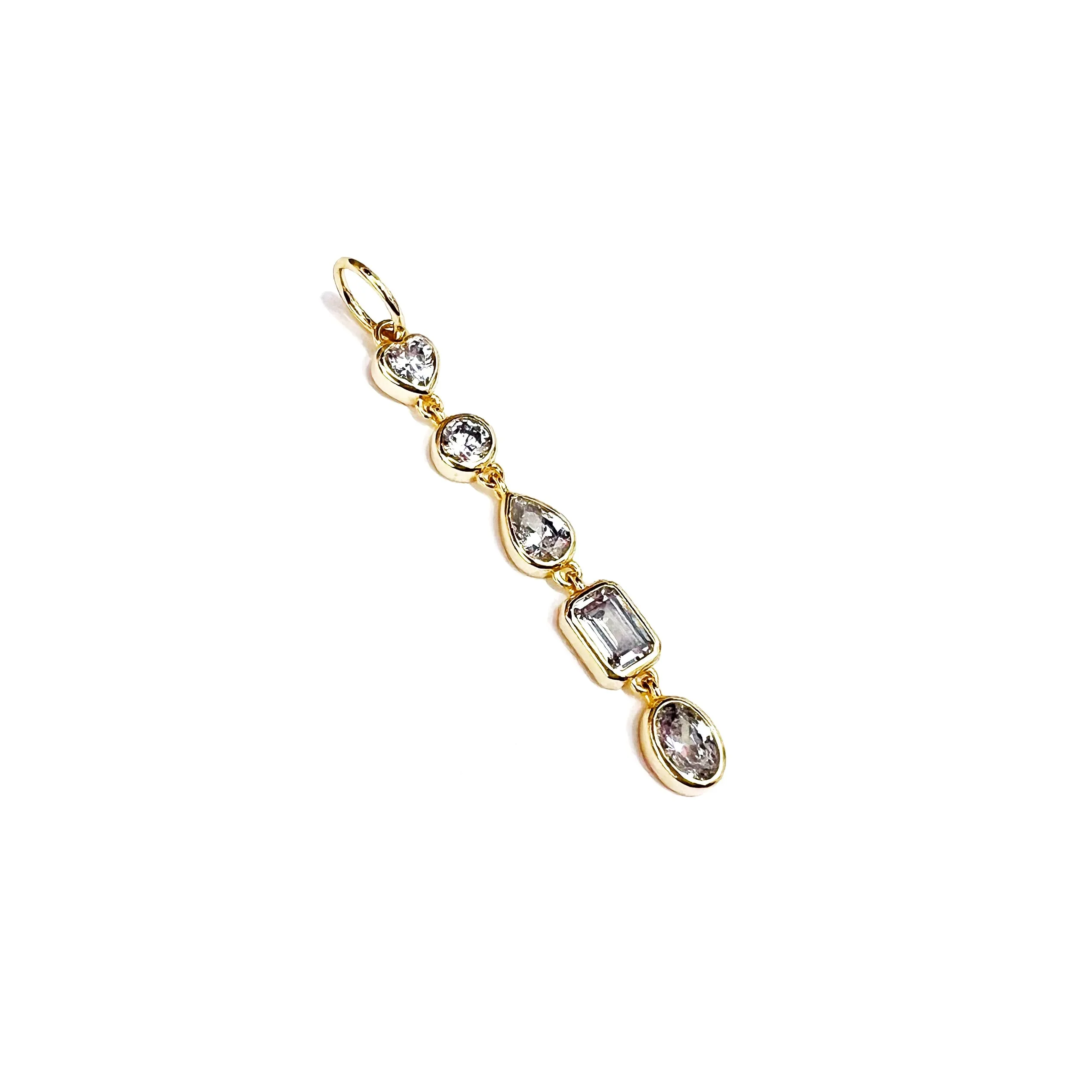 Bezel Chain Charm