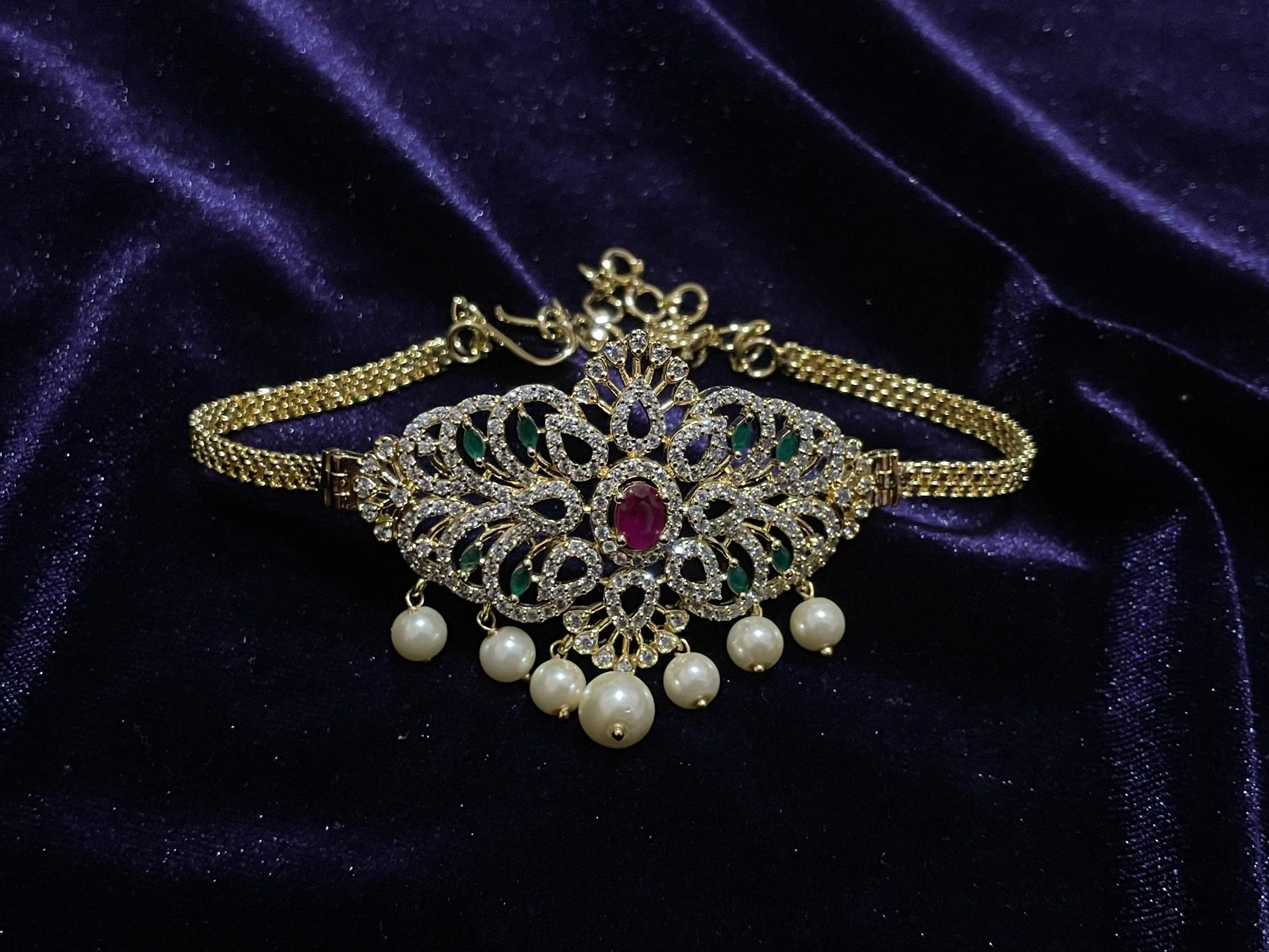 Bhaju Bandh Necklace Simple Jewelry Indian Jewelry Bridal Necklace Fashion Jewelry South Indian Jewelry kids Jewelry gift jewelry