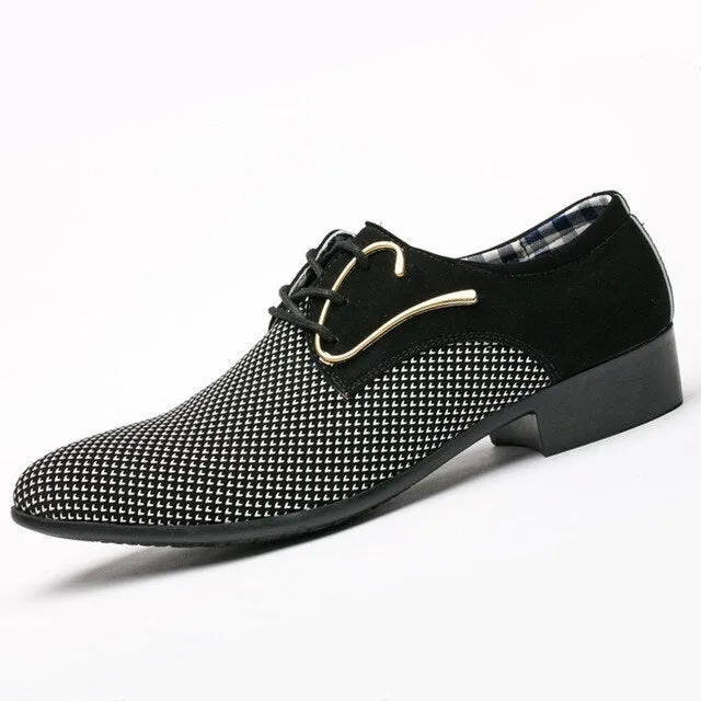 Big size fashion Mens brogue shoes wedding Business dress Nightclubs oxfords Breathable Working lace up shoes RA-10