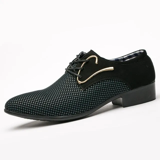 Big size fashion Mens brogue shoes wedding Business dress Nightclubs oxfords Breathable Working lace up shoes RA-10