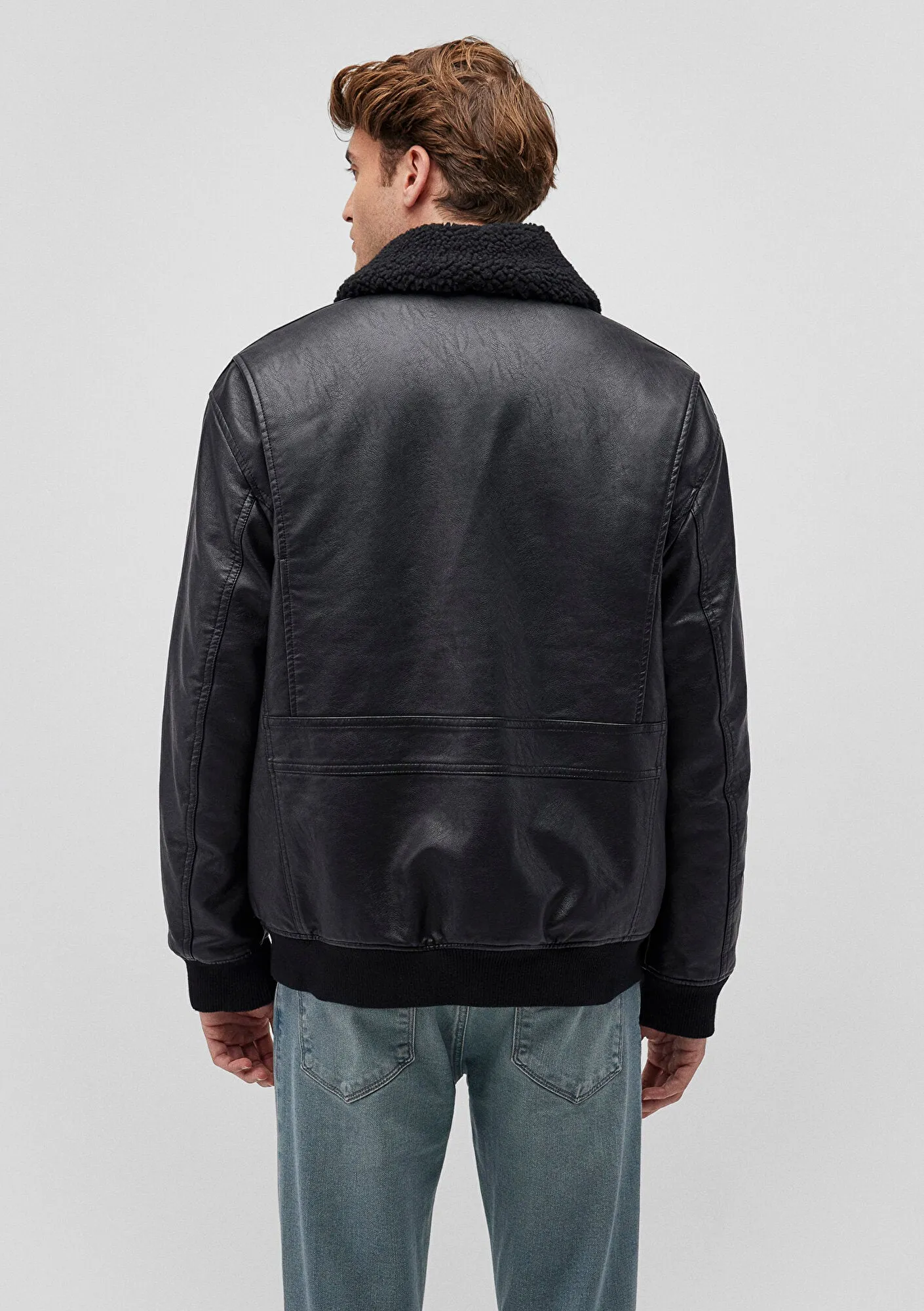 Black Faux Leather Jacket