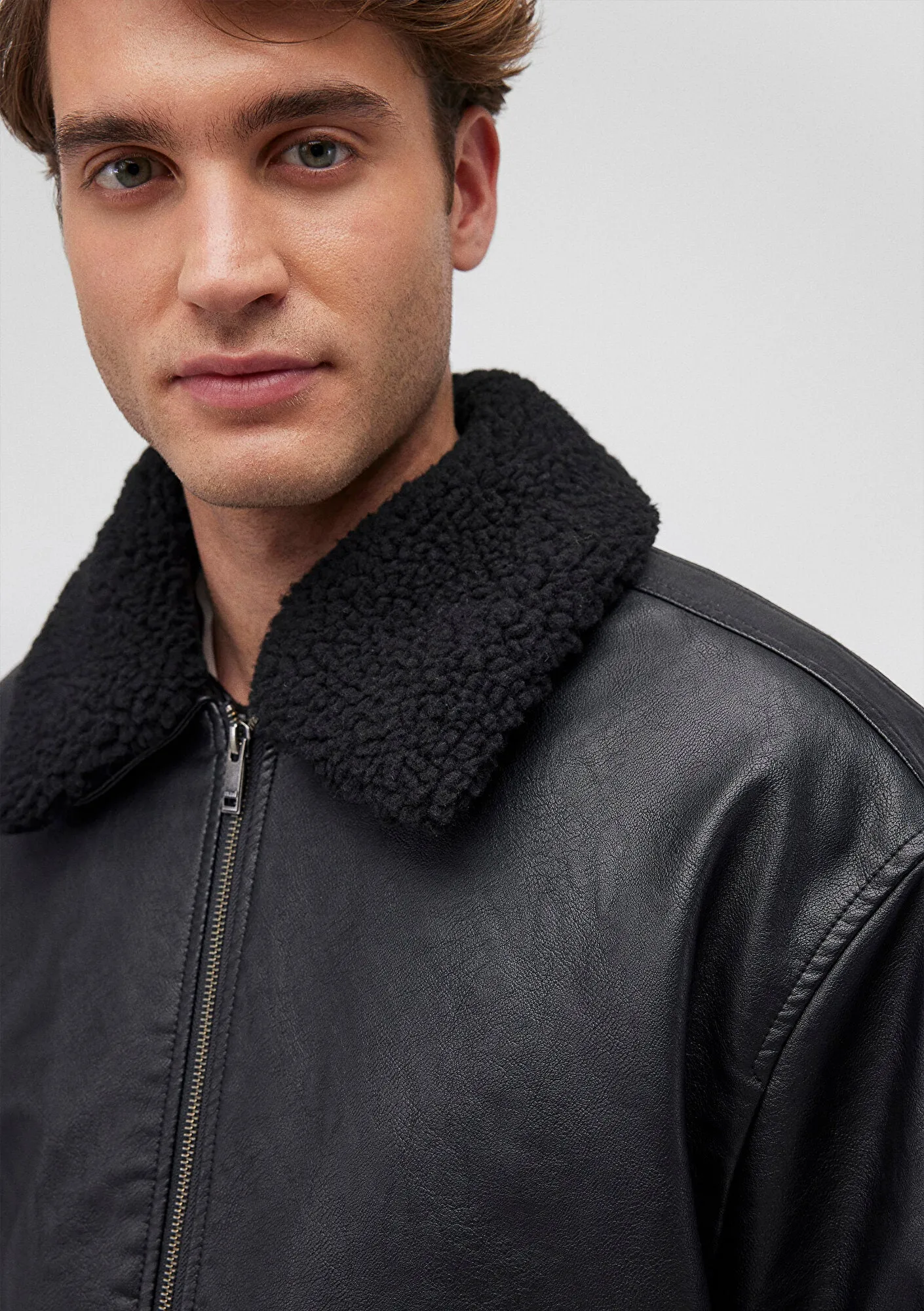 Black Faux Leather Jacket