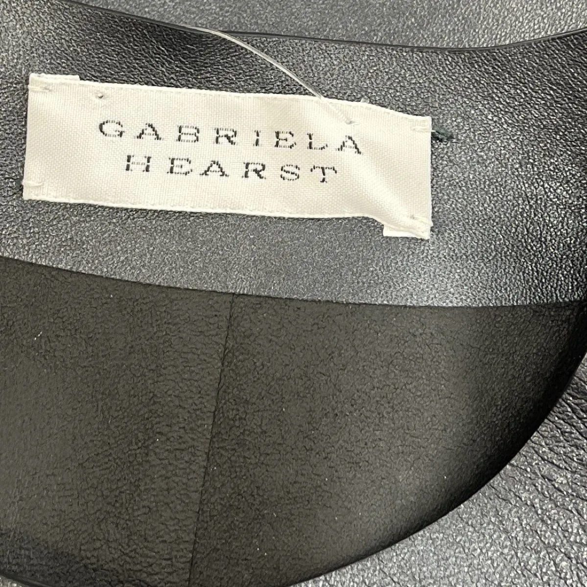 Black Metallic Nappa Leather Thales Jacket