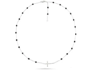 Black Onyx Station Necklace