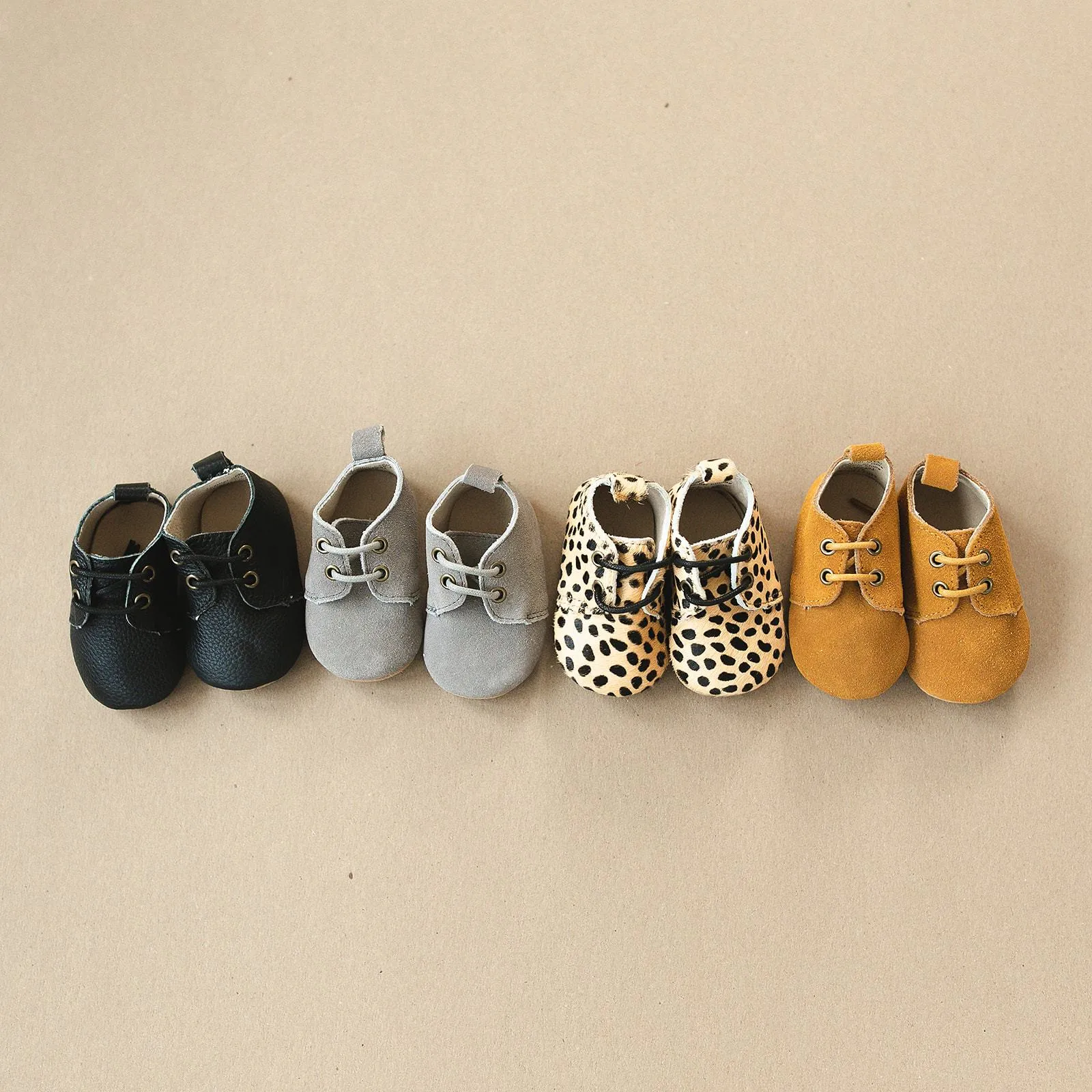 Black - Oxford - US Size 1-4 - Soft Sole