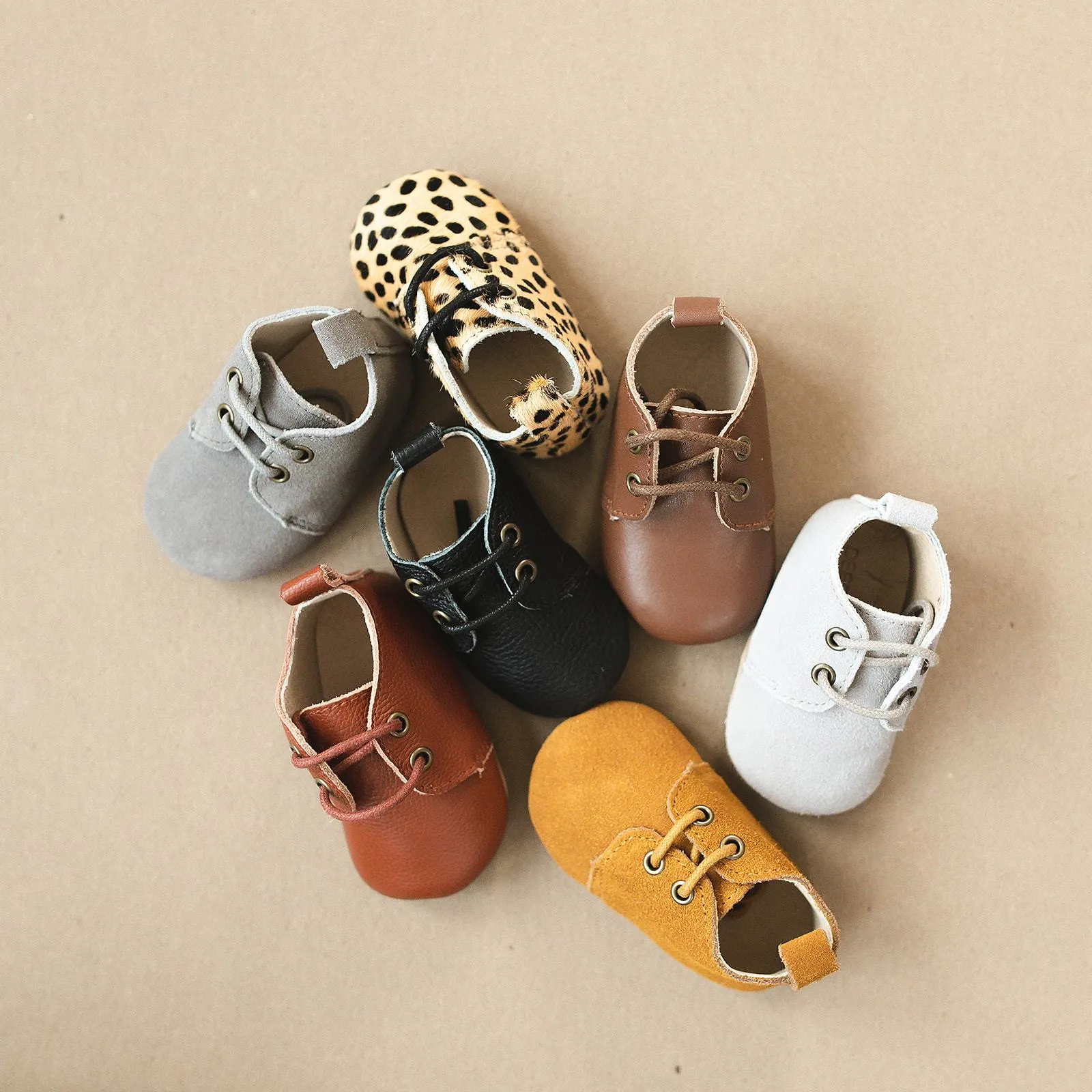 Black - Oxford - US Size 1-4 - Soft Sole