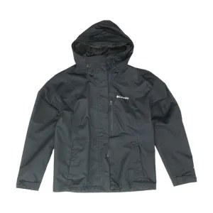 Black Solid Rain Jacket