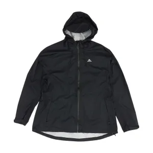 Black Solid Rain Jacket