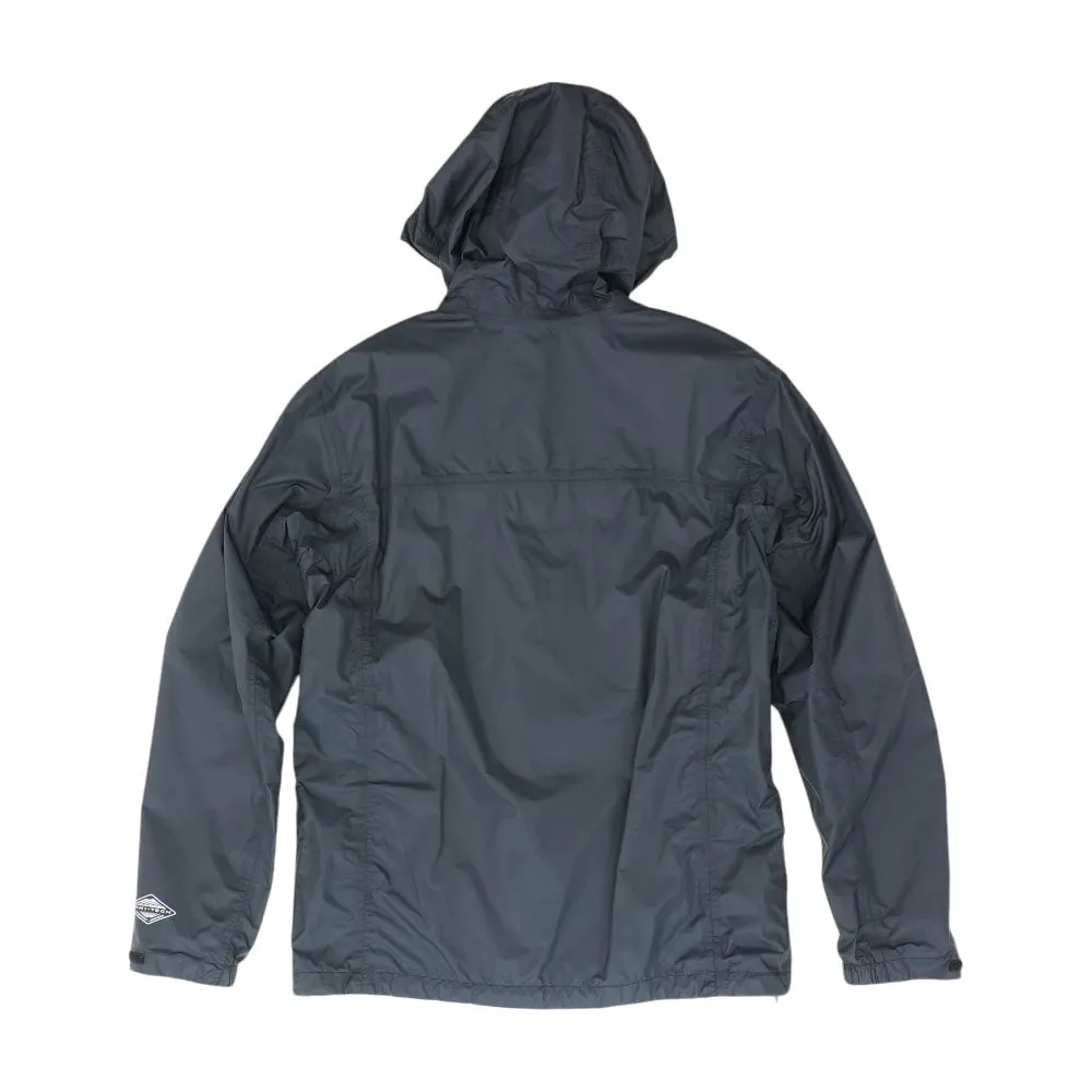 Black Solid Rain Jacket