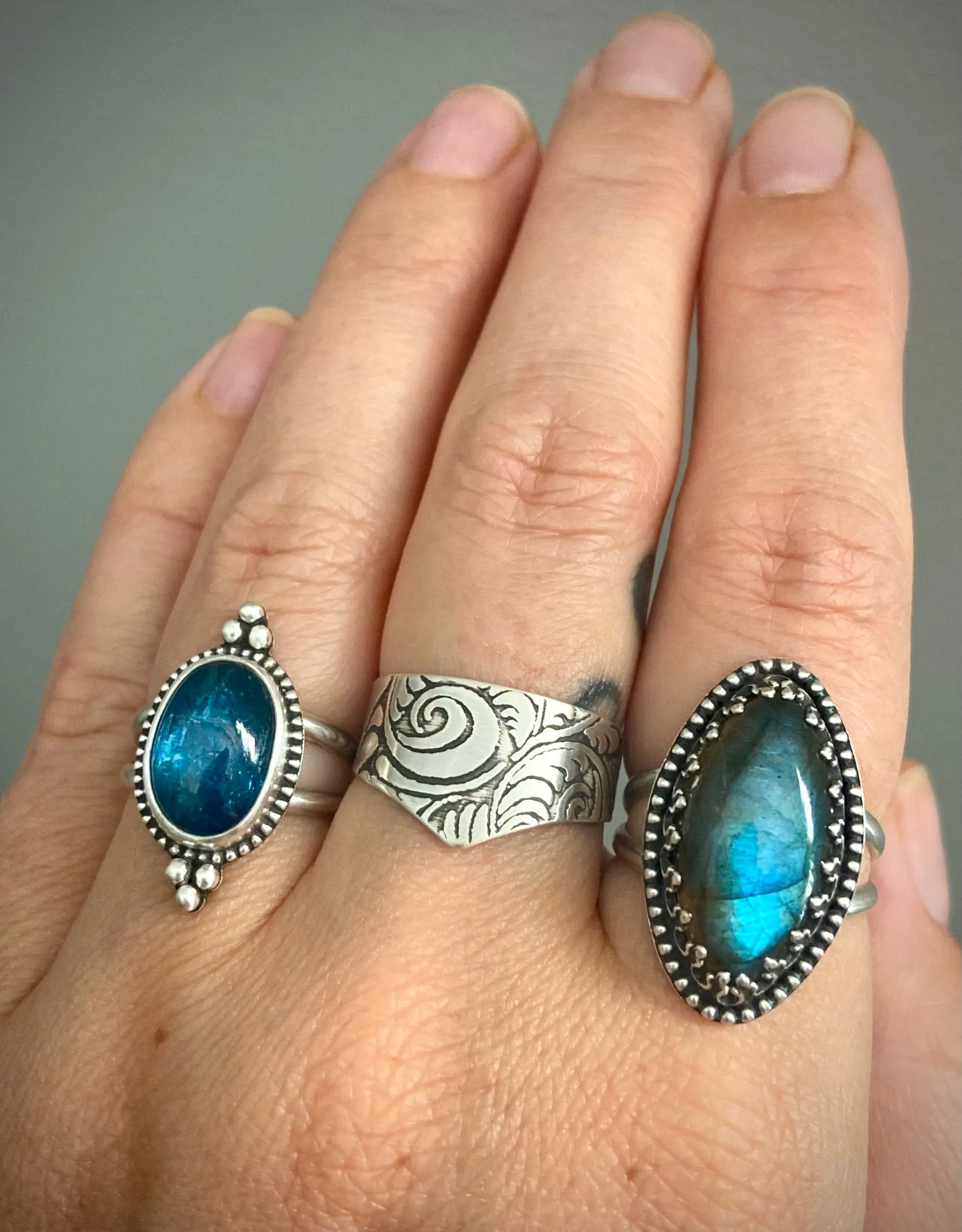 Blue Labradorite Ring
