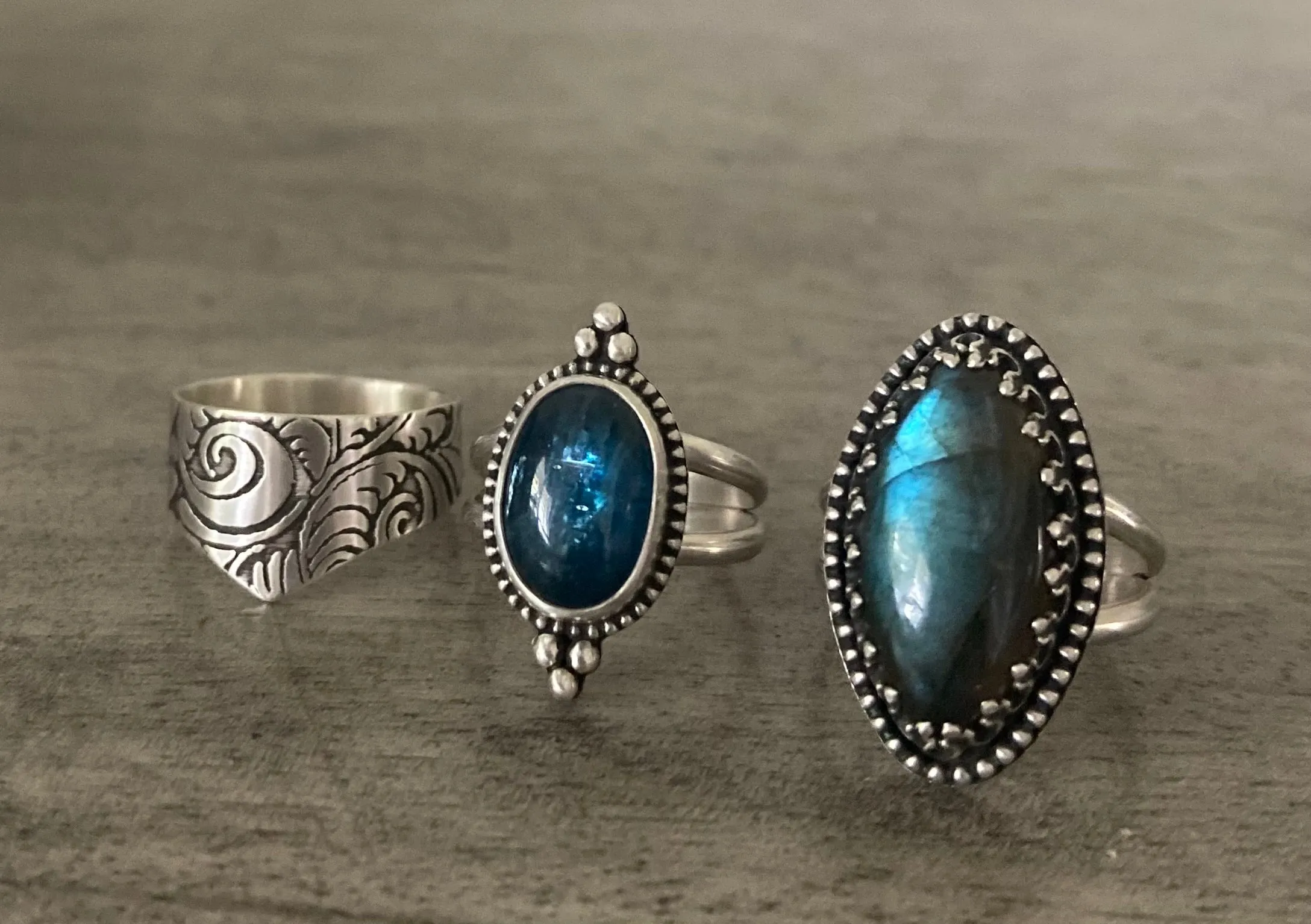 Blue Labradorite Ring