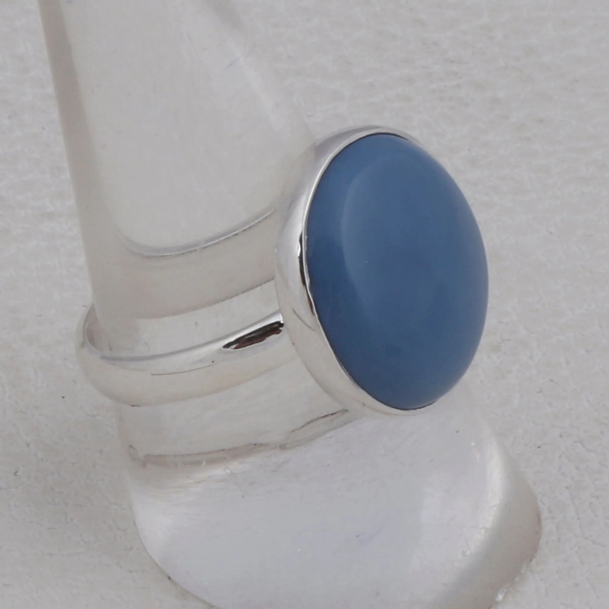 Blue Opal Ring Beautiful Silver Jewelry