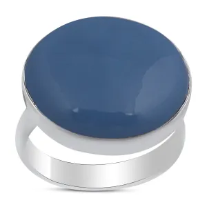 Blue Opal Ring Beautiful Silver Jewelry