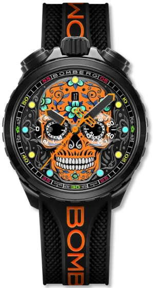 Bomberg Sugar Skull Orange Watch