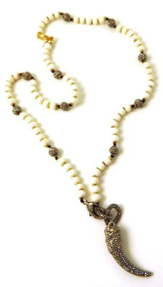 Bone & Crystal Statement Necklaces