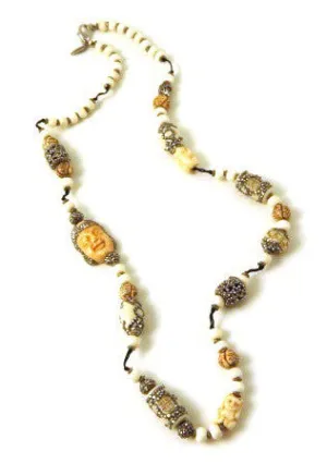 Bone & Crystal Statement Necklaces