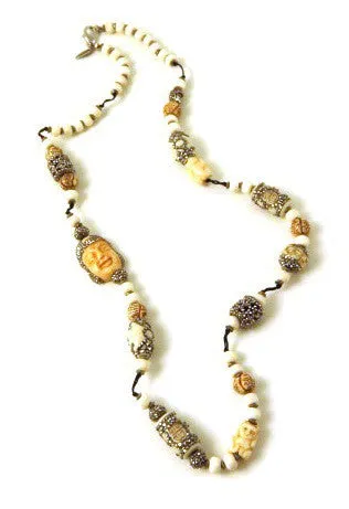 Bone & Crystal Statement Necklaces