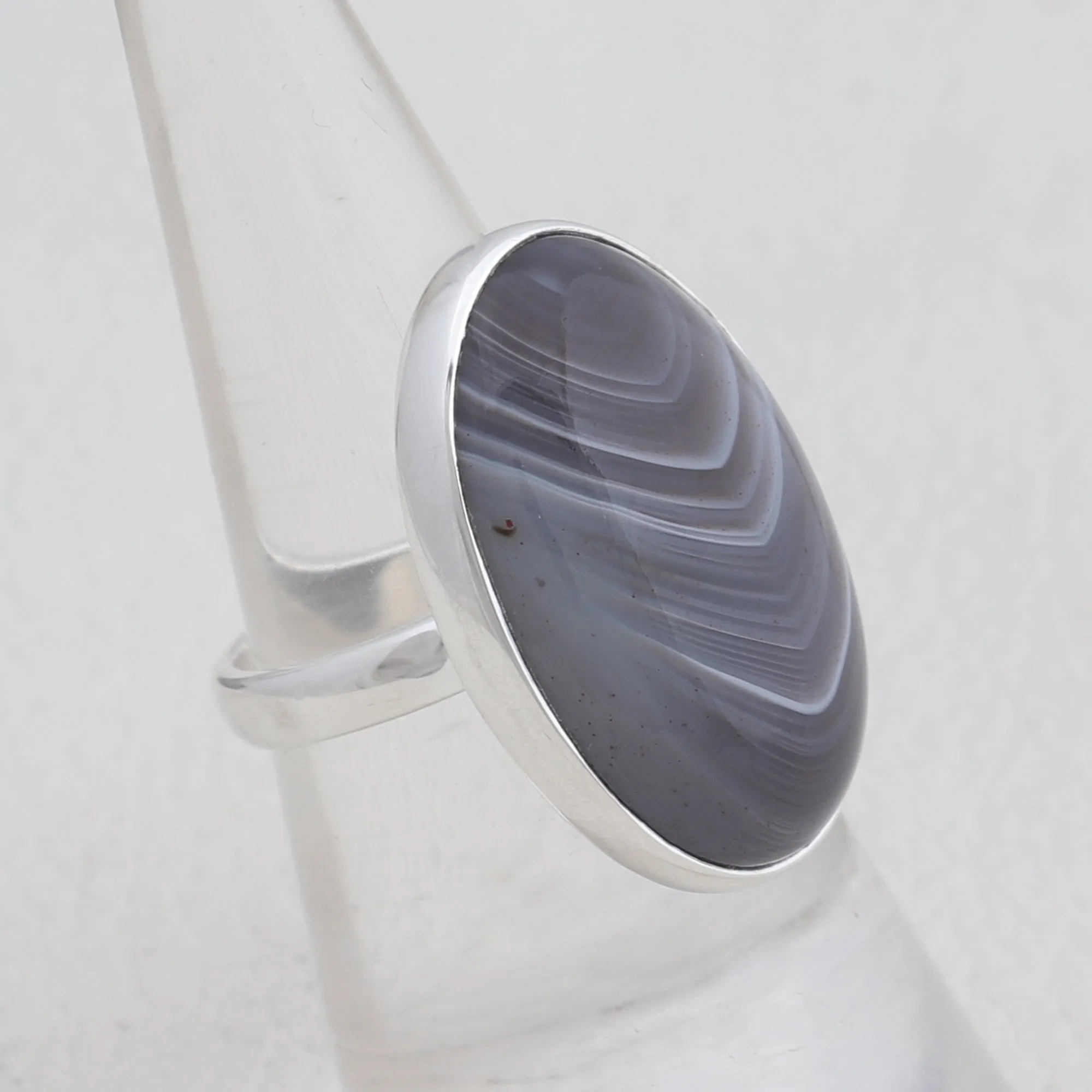 Botswana Agate Silver Ring
