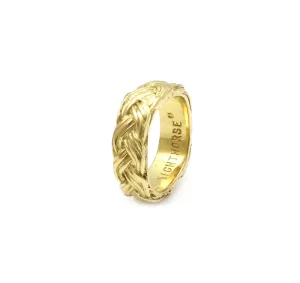 Braid Wedding Band - Gold
