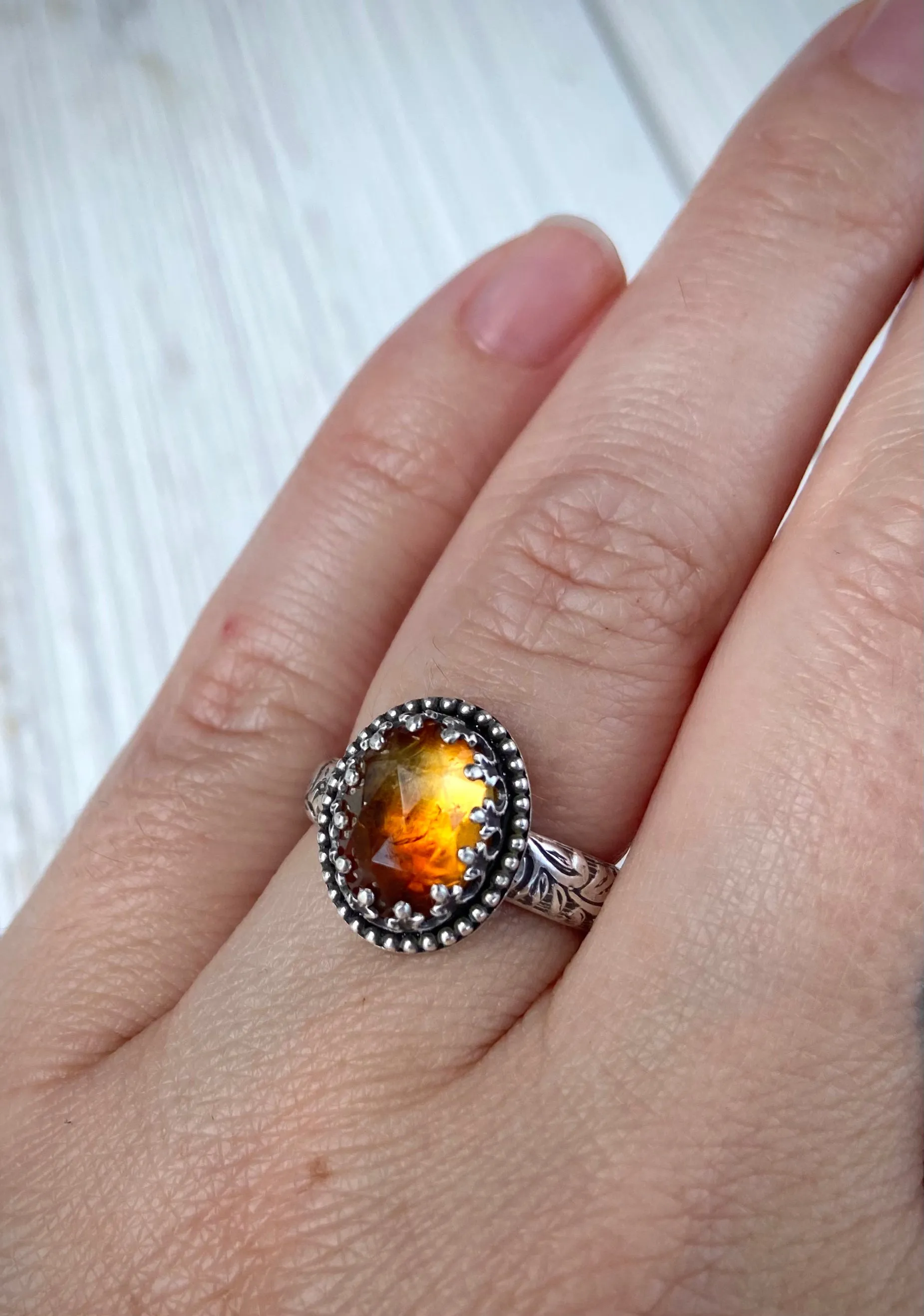 Brandy Citrine Ring