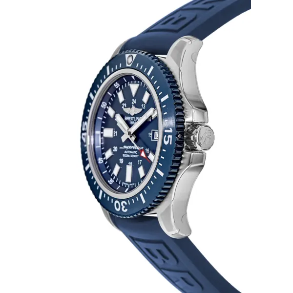 Breitling Superocean II Blue Silicone Strap Blue Dial Automatic Watch for Gents - Y1739316/C959/158S/A20SS.1