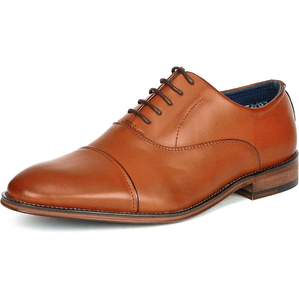 Bruno Marc Men's Leather Lined Dress Oxfords Shoes | Multiple Colors