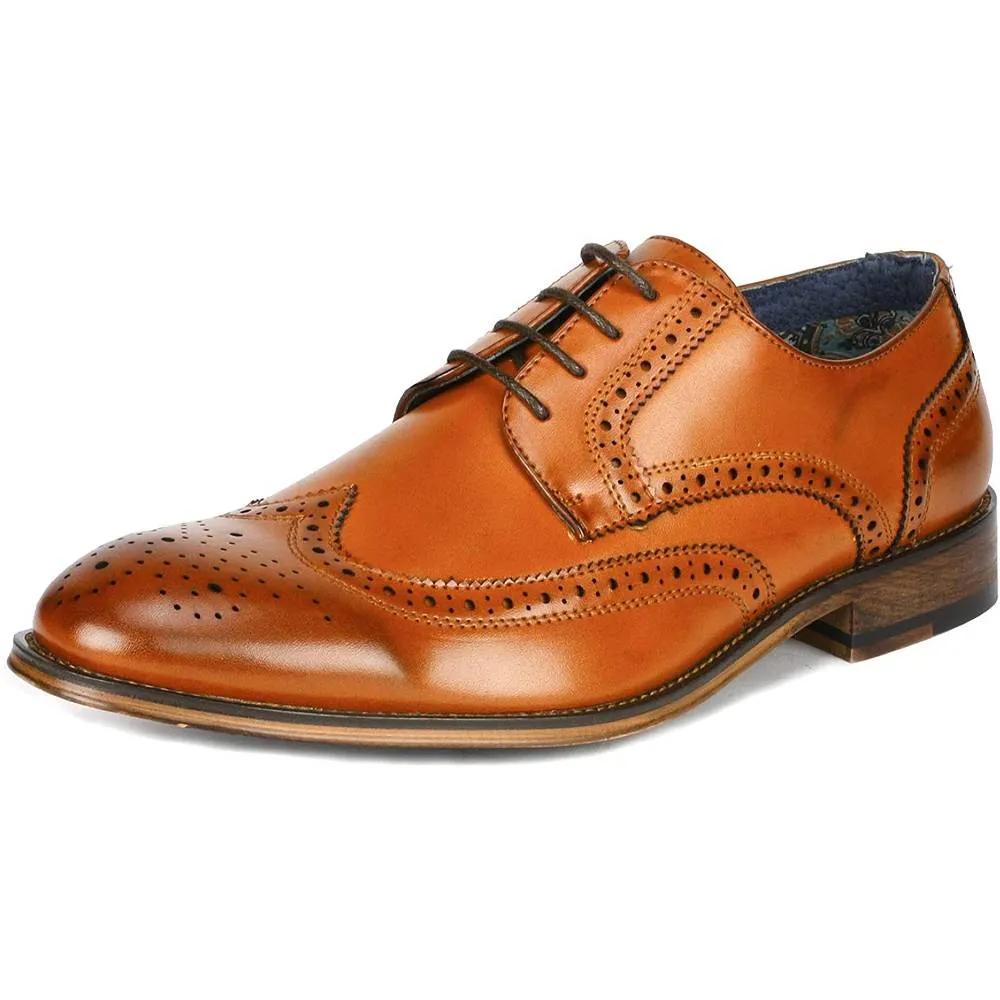 Bruno Marc Men's Leather Lined Dress Oxfords Shoes | Multiple Colors