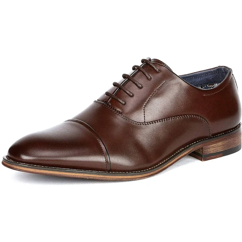 Bruno Marc Men's Leather Lined Dress Oxfords Shoes | Multiple Colors