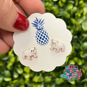 Bulldog Stud Earrings