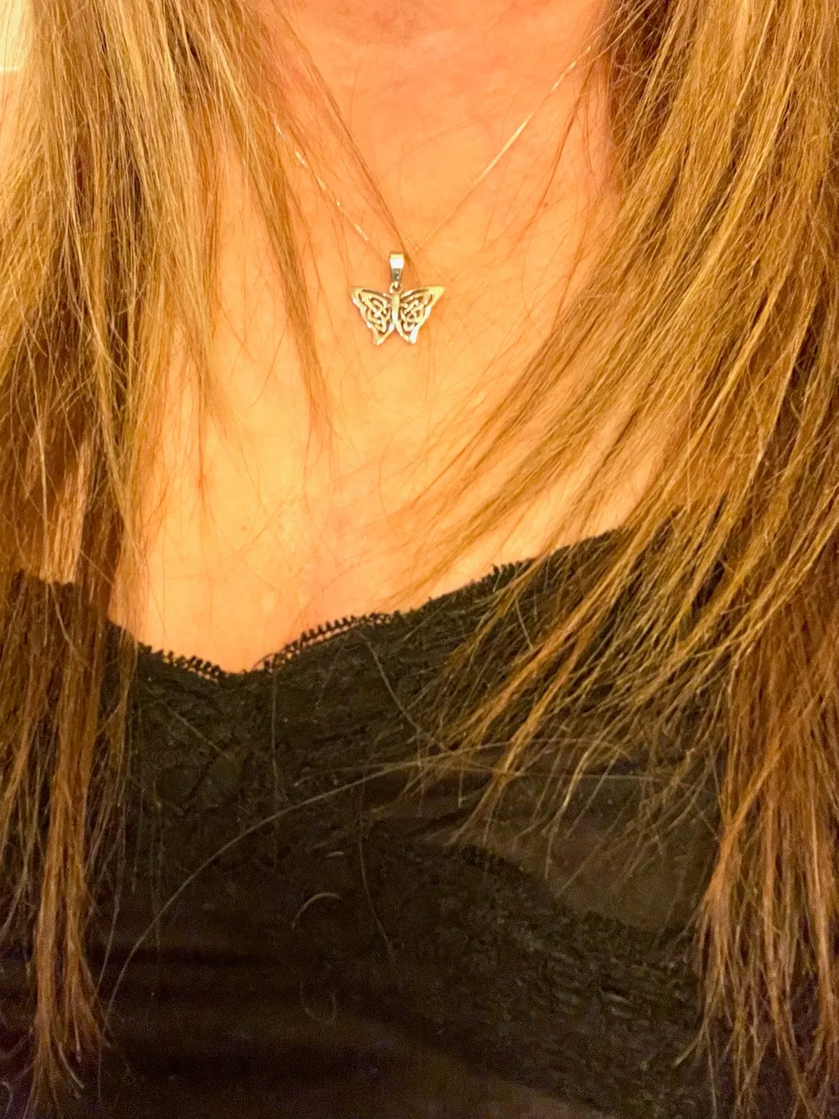 Butterfly Silver Necklace