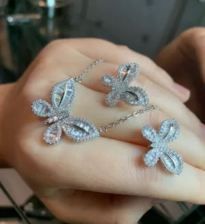 Butterfly Silver Set