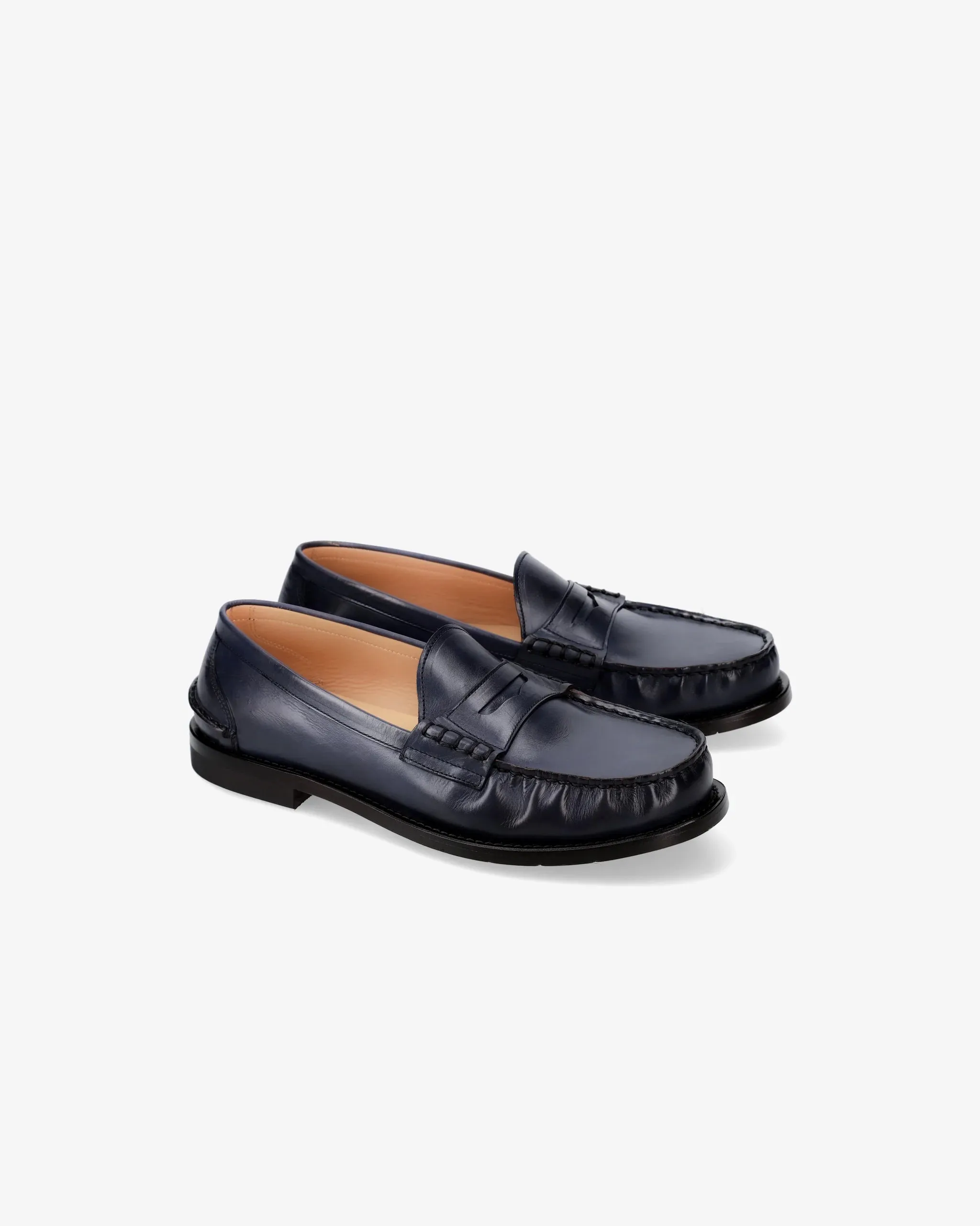 Calfskin Leather Loafer with Leather Sole 32156M