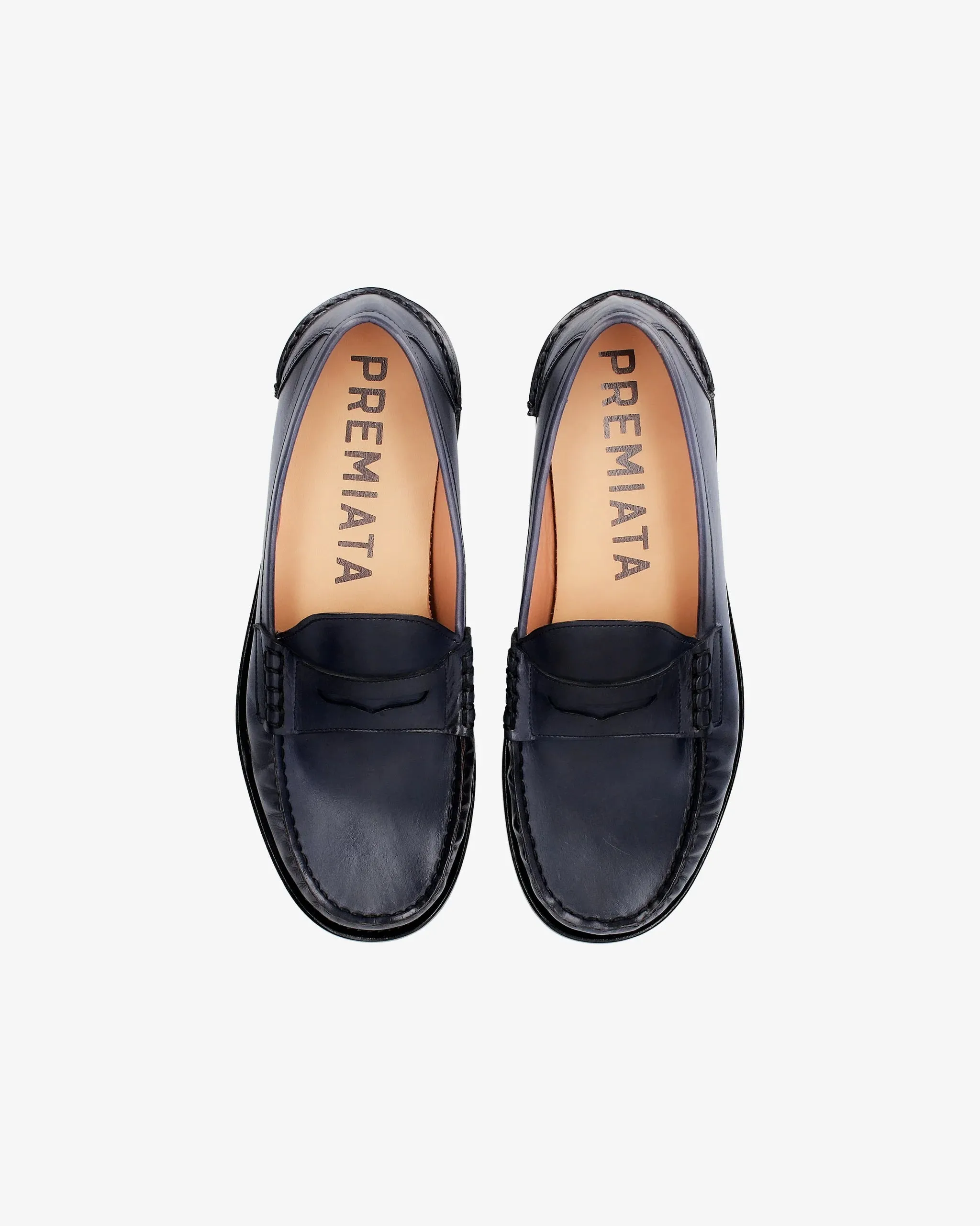 Calfskin Leather Loafer with Leather Sole 32156M