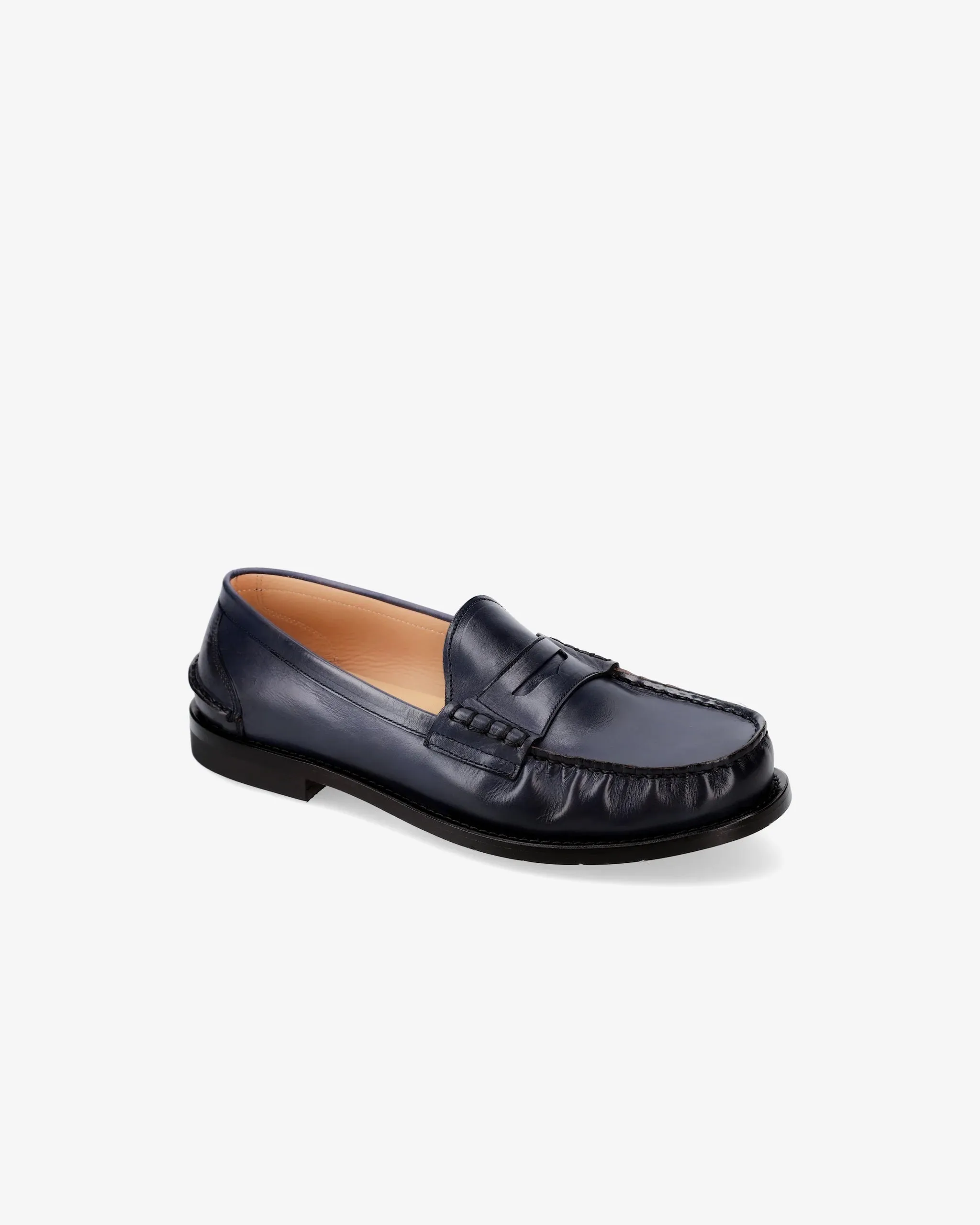 Calfskin Leather Loafer with Leather Sole 32156M