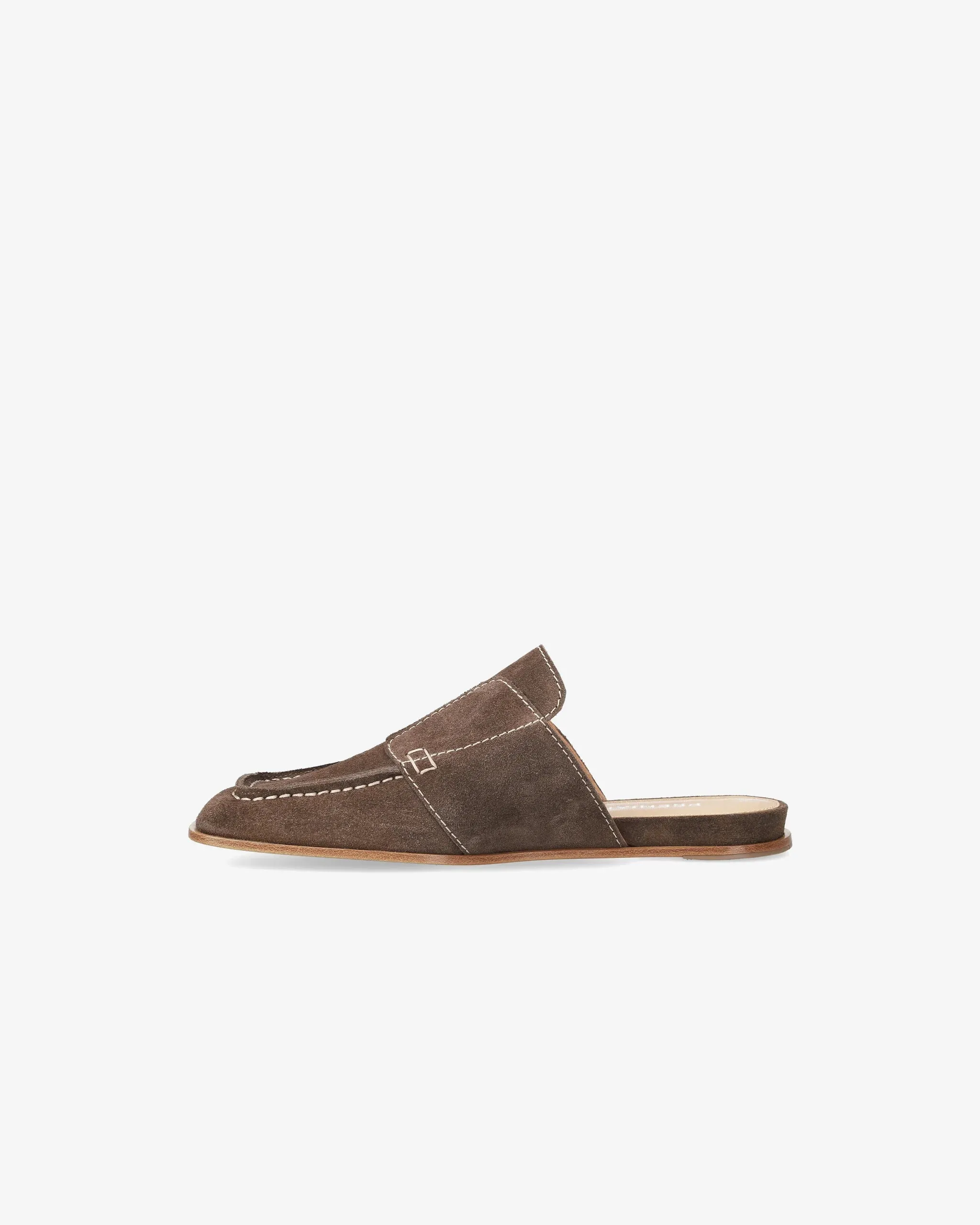 Calfskin Sabot with Exposed Stitching M6936G