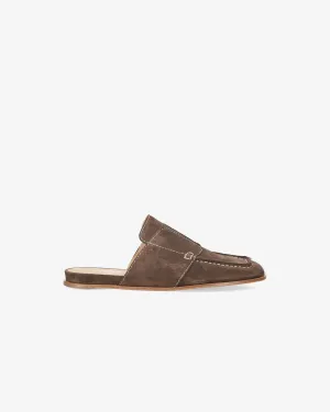 Calfskin Sabot with Exposed Stitching M6936G