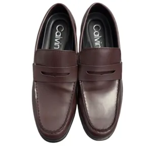 Calvin Klein Men's Crispo Slip-on Dress Loafer BORDEAUX